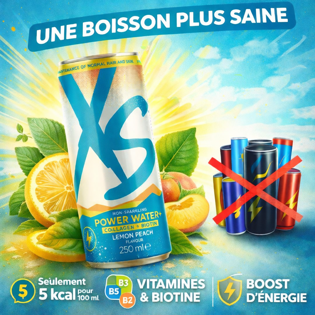 XS Energy LEMON PEACH NO ALCOOL